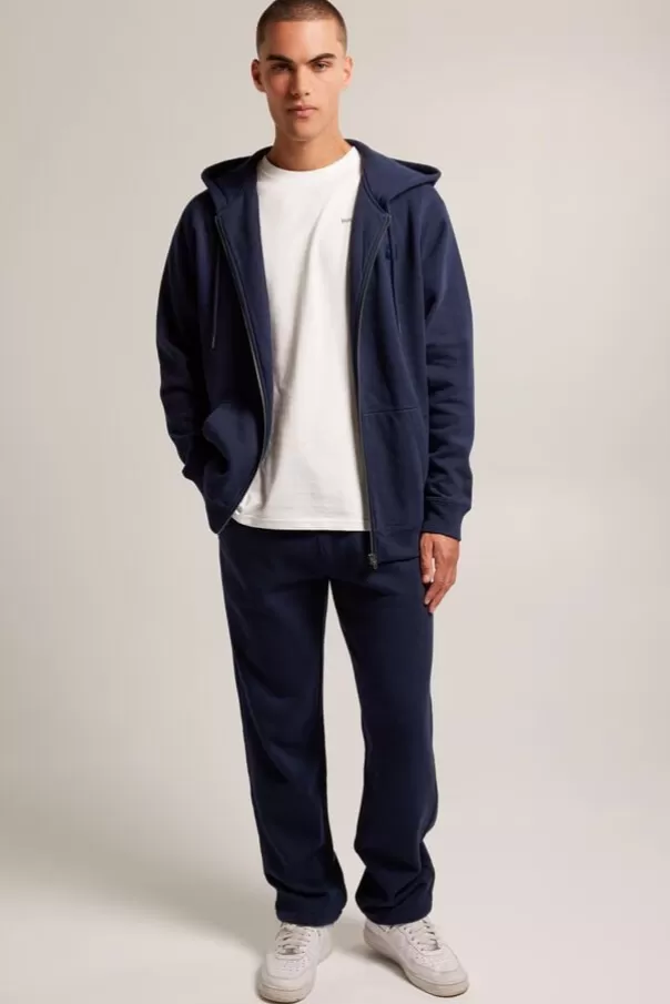 Pulls & Gilets<America Today Cardigan en molleton Sanford Zip Darkblue