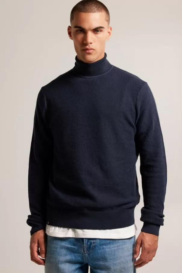 Pulls & Gilets<America Today Pull col roule Kendrick Darkblue
