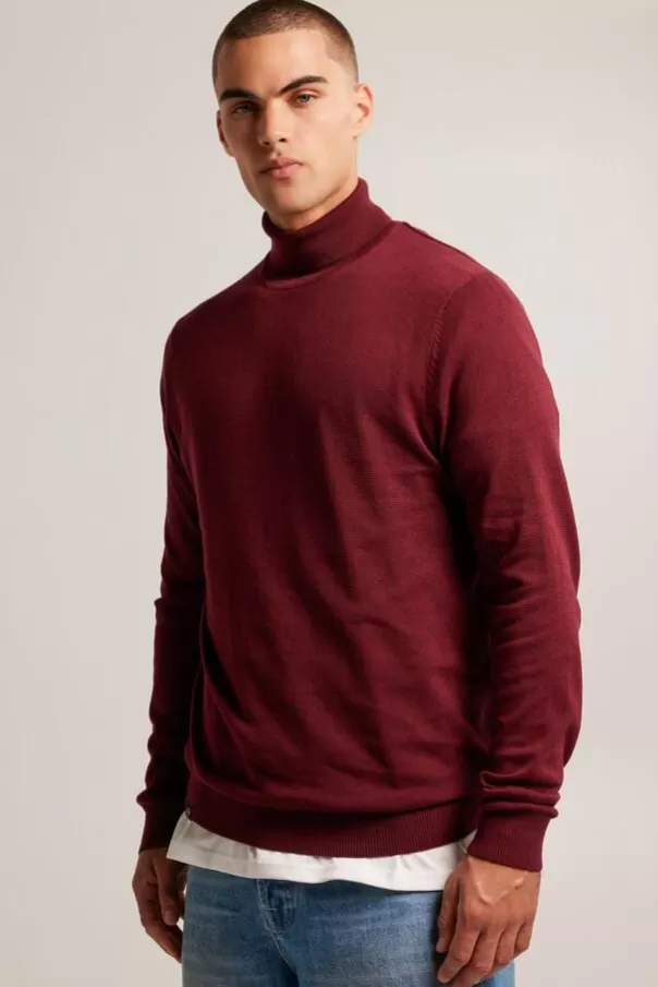 Pulls & Gilets<America Today Pull col roule Knox Bordeaux