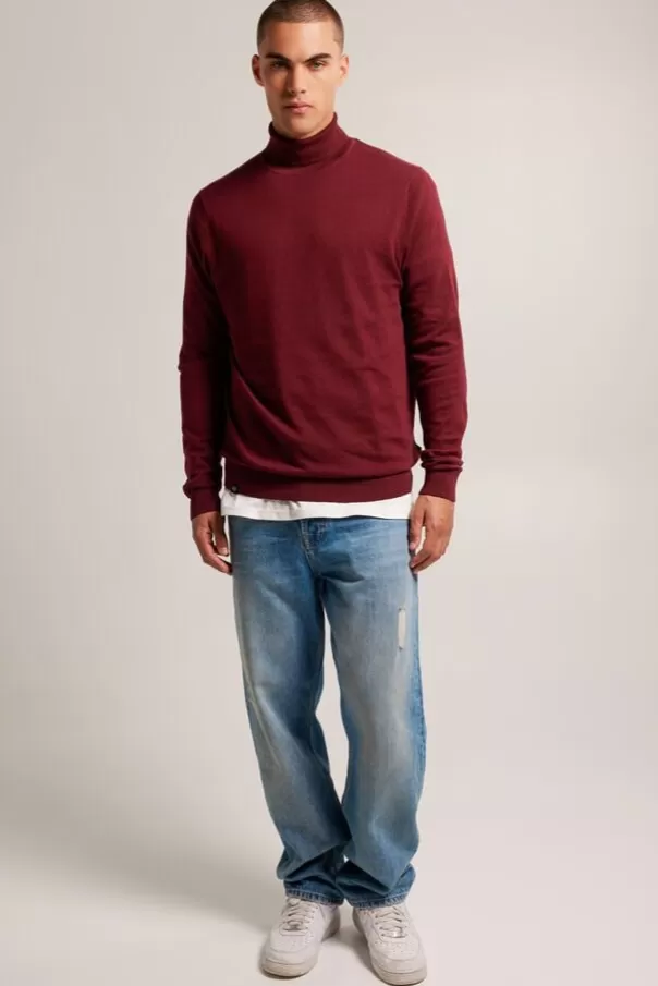 Pulls & Gilets<America Today Pull col roule Knox Bordeaux