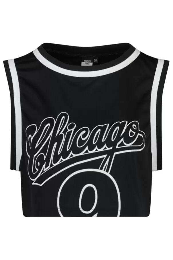 T-shirts & Tops<America Today Top Gabo Black | Offwhite
