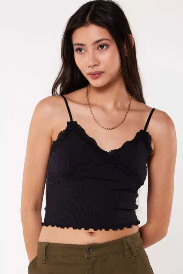 T-shirts & Tops<America Today Top Gillian Black | Babyblue