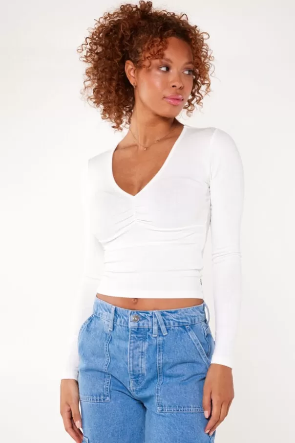 T-shirts & Tops<America Today T-shirt a manches longues Laney Offwhite