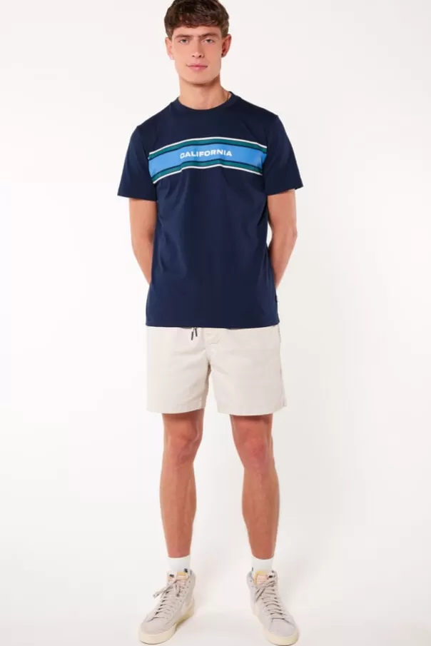 T-shirts & Polo's<America Today T-shirt Earl Navy/white | Darkblue