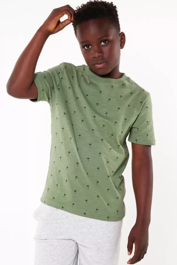 T-shirts & Polo's<America Today T-shirt Elliot JR White/blue | TrueBlue | Mud | Lightyellow
